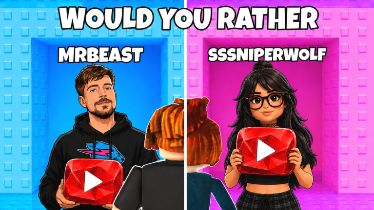 Would You Rather: Youtubers Tower official Roblox cover art